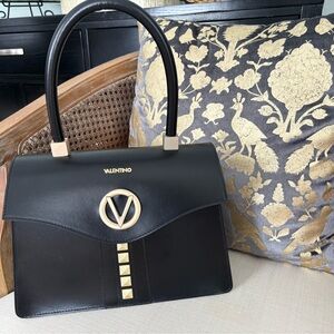 Valentino Black Leather Handbag